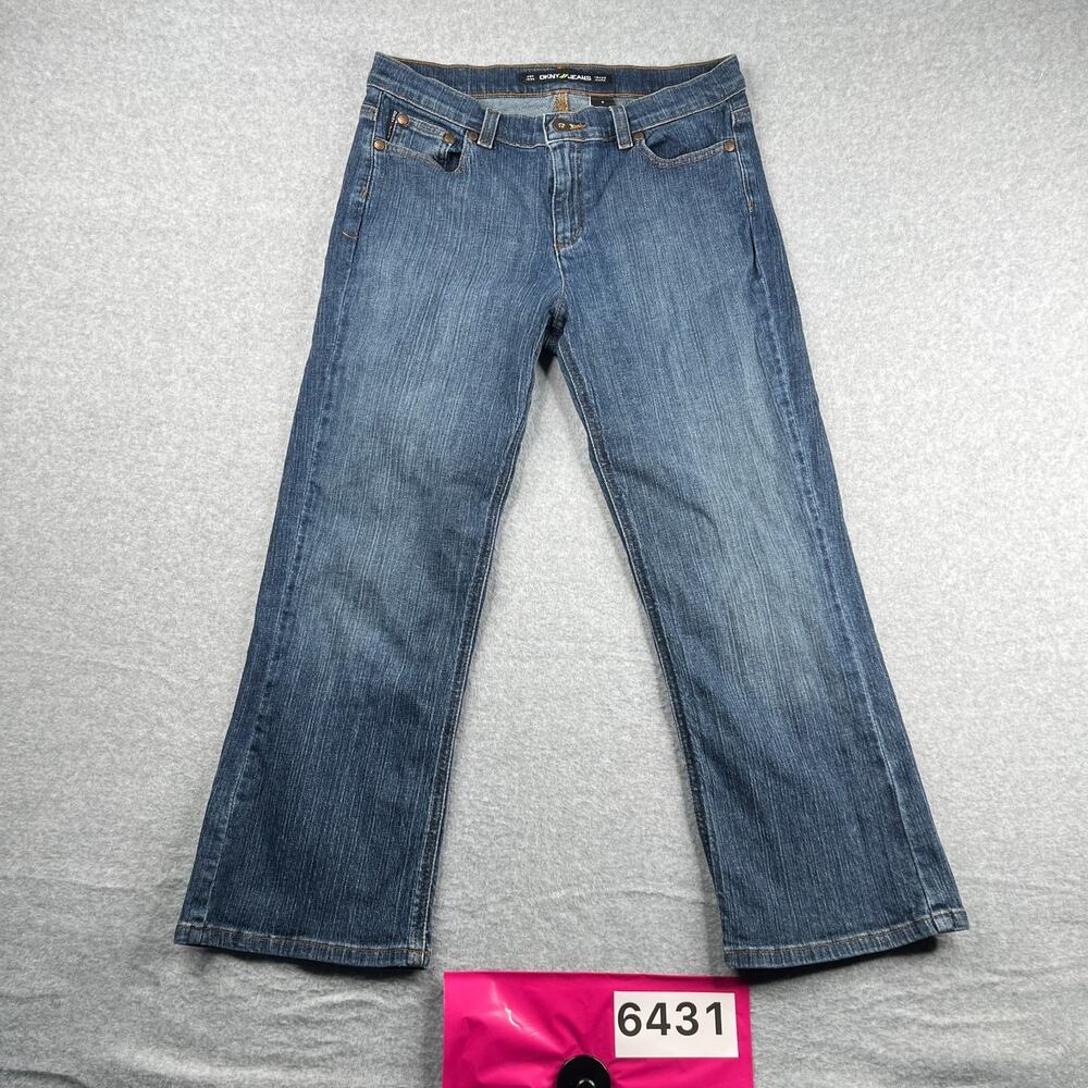 DKNY Jeans Womens Size 8 Blue Distressed Casual Casual Distressed